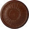 Ekena Millwork Leandros Ceiling Medallion (Canopies up to 6 3/8"), 19 7/8"OD x 1 1/4"P, Burnished Mahogany Crackle CM22LNBMC - alternate 1